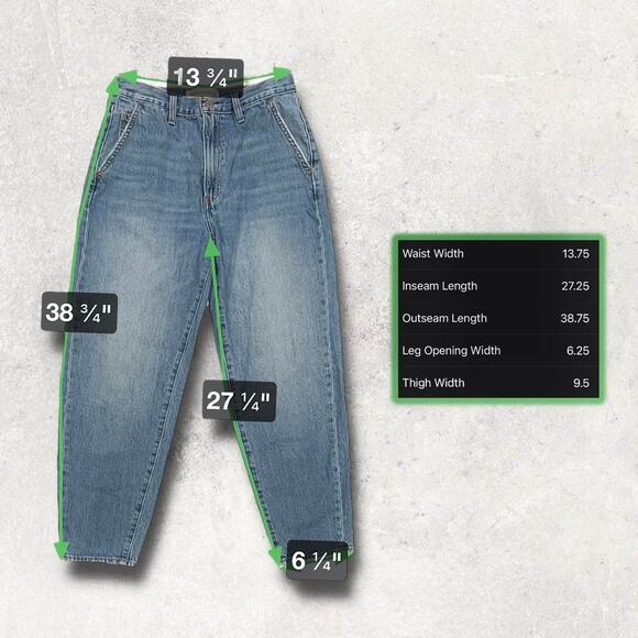 ★ Denim Forum High-Waisted Light Wash Relaxed Fit Jeans ★ - Picture 5 of 7